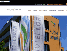 Tablet Screenshot of hotel-residence-loren.ch